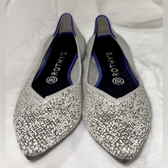 Rothy’s Original Metallic Pearl The Point Flat Size 7? (See below) - Picture 3 of 5